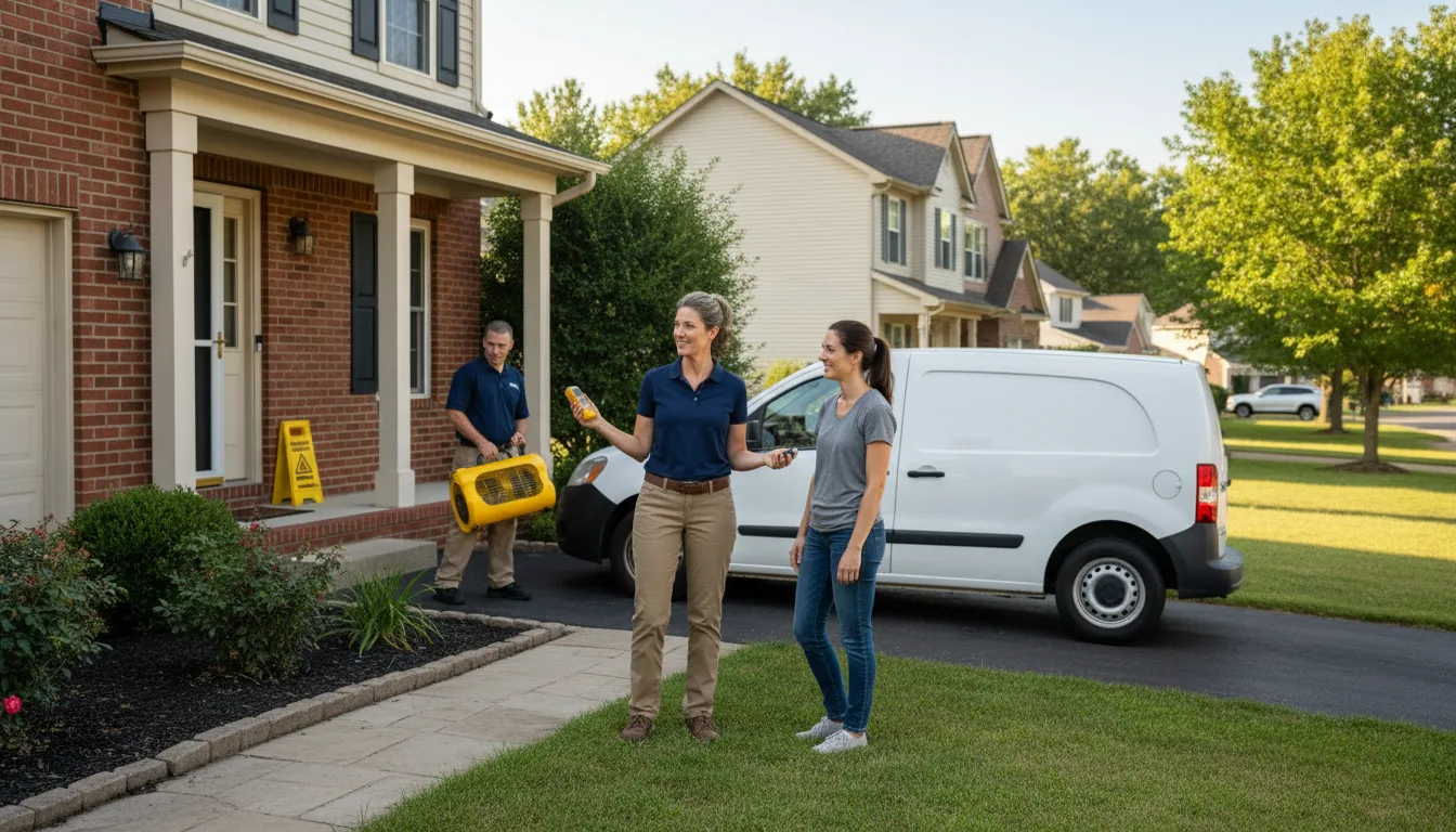 Residential water damage restoration in Waterford, CT